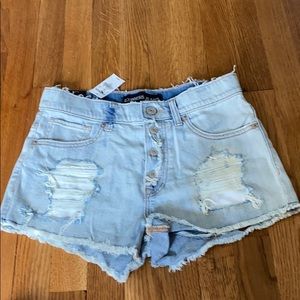 Express high rise jean short NWT